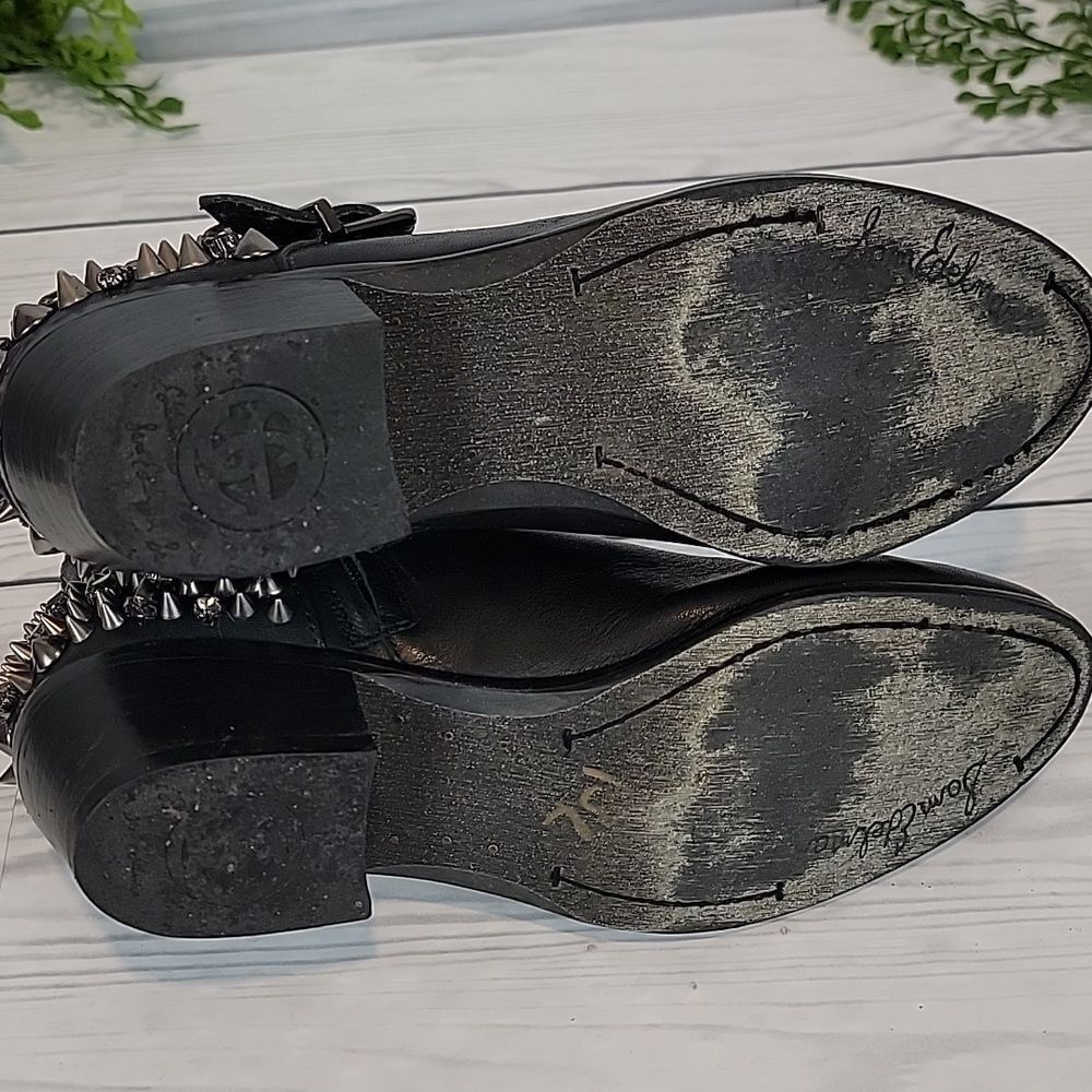 Sam Edelman Pax Ankle Boots Black Genuine Leather Womens Size 6.5 - Picture 7 of 11